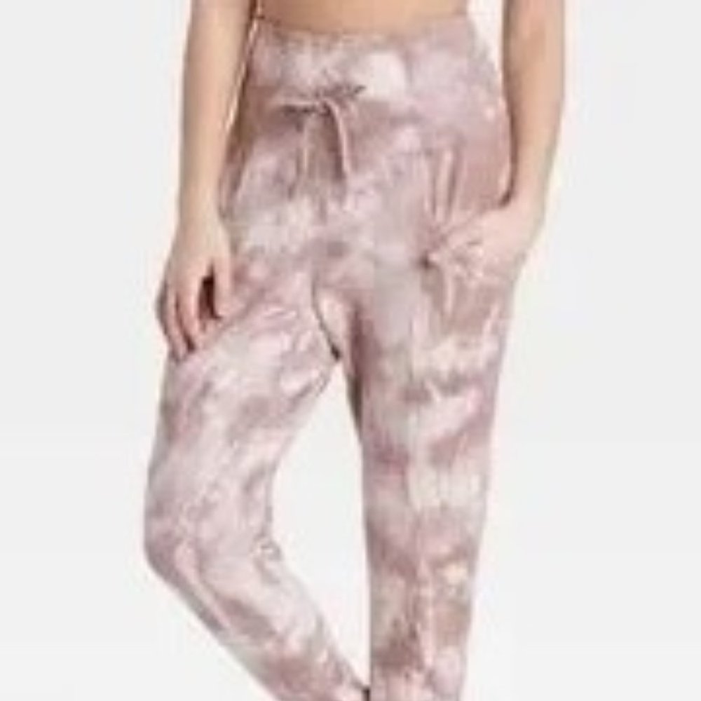 All In Motion high rise tie dye knit active joggers